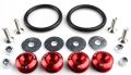 Motorcycle Fancy Chain Cover Bolts with Washer 4 Pcs Set Universal/ Bike Chain Cover Bolts Number Plate Bolts - RED - BLUE. 