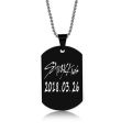 Men Women Kpop Jewelry Accessory Stray Kids Group Member Birthday Signature Pendant Stainless Steel Necklace Accessories as Gift. 