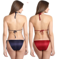 Pack Of 2 - Satin Silk Bikini Panty And Bra Sets. 