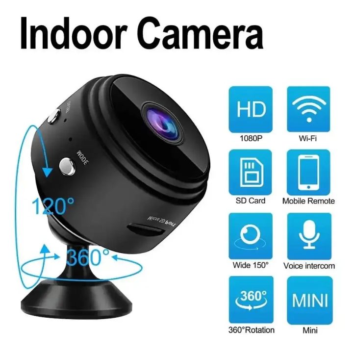 A9 Mini Camera with stand || Wifi Camera Wireless Monitoring HD
