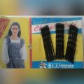 Simple Black Hair Clip, Card pin, Hair Accessories -Pack Of 10. 