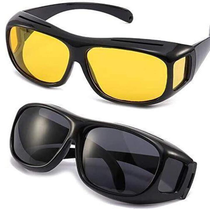 Night Driving Glasses Anti Glare Polarized, HD Night Vision Glasses Wraparounds with Case