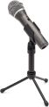 Samson Q2U USB/XLR Dynamic Microphone Recording and Podcasting Pack (Includes Mic Clip, Desktop Stand, Windscreen and Cables), silver. 
