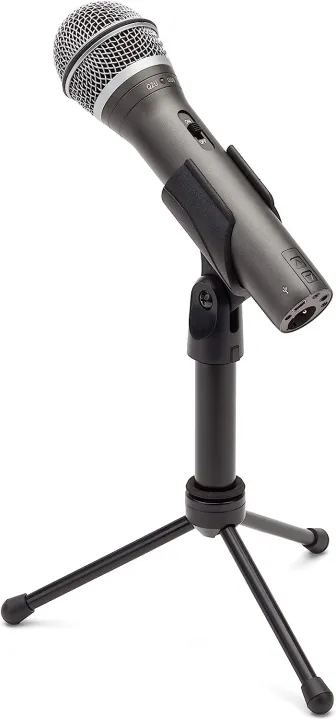 Samson%20Q2U%20USB/XLR%20Dynamic%20Microphone%20Recording%20and%20Podcasting%20Pack%20(Includes%20Mic%20Clip,%20Desktop%20Stand,%20Windscreen%20and%20Cables),%20silver%20-%20Image%205