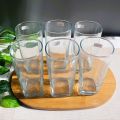 Nova Water Glasses Clear Glass Set Of 6 280 ML. 