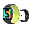 Original Haylou RS4 Plus SmartWatch Black/Gold/Silver With Dual Straps (Magnetic + Silicone). 