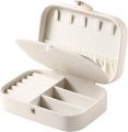 Two layer Jewelry organizer Box (Imported) - Women Display Storage Case Large PU Leather Jewelry Holder with Lock for Earring Ring Necklace Bracelet. 