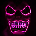 New Joker Cool Light LED Mask Halloween Horror Illumination Prop - Grass Green. 