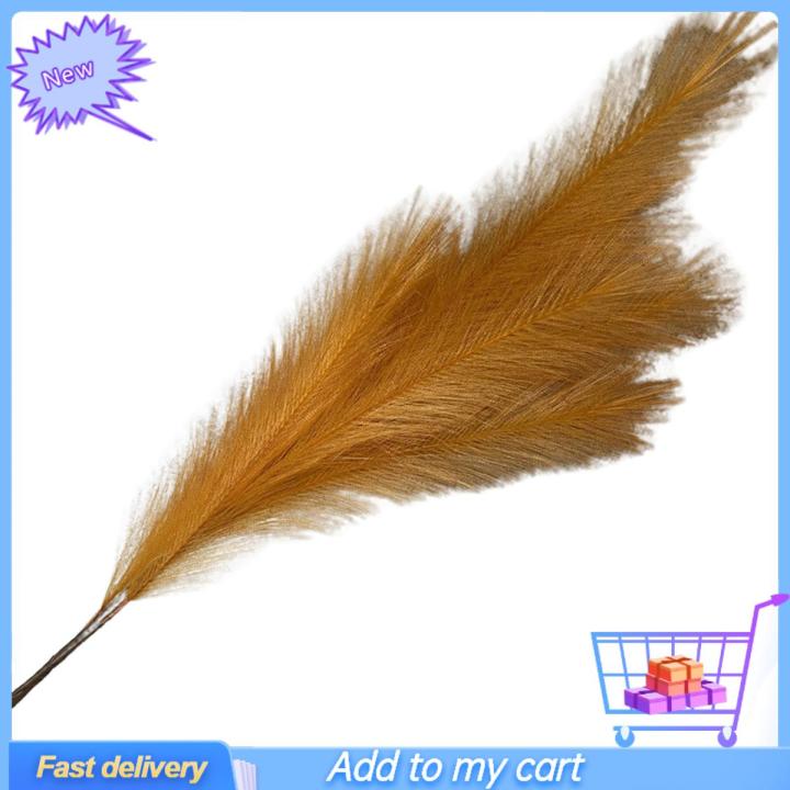 1 Pc Synthetic Feather  Pampas Grass Beautiful Soft Floral Arrangement  Plant Boho Decor