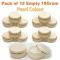 Empty Cosmetic Containers Cream Pot Jar Refillable Plastic 18 Gram. 