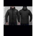 Mens Jackets Zip Up Quilted Bubble Coat Plain Padded Puffer Winter Warm Coats. 