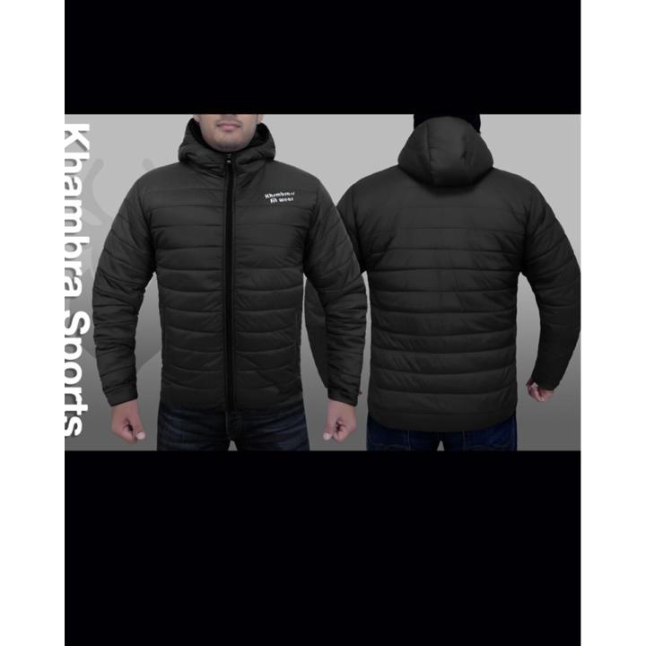 Mens Jackets Zip Up Quilted Bubble Coat Plain Padded Puffer Winter Warm Coats