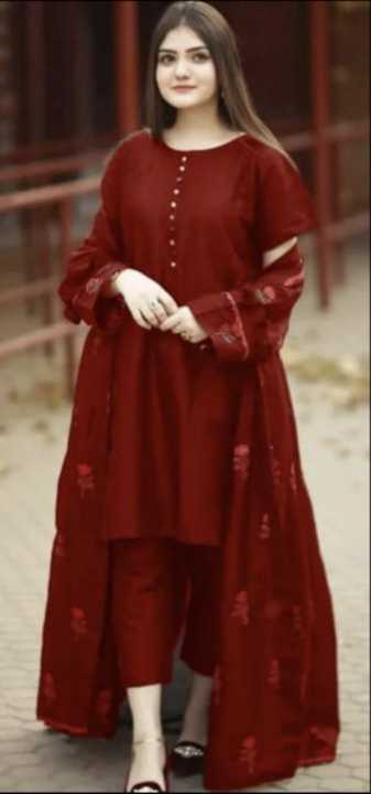 Stylish%20Collection%20Stitched%20Embroidered%20Flower%20Gown%203Pc%20Dress%20-%20Perfect%20For%20Trending%20Women%20And%20Girls%20-%20Image%205