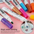 7pcs Marker With 1 Spoon 8 pcs Set Magical Water Painting Pen Colorful Mark Pen Markers Floating Ink Pen Doodle Water Pens Children Montessori _KIT_. 