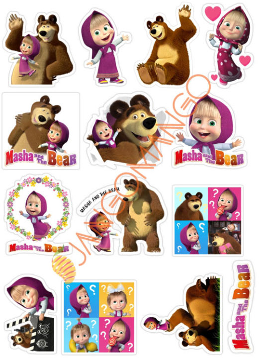 10%20Pcs%20Masha%20And%20The%20Bear%20Cartoon%20Stickers%20Pack%20For%20Laptop,%20Desk%20,%20Notebooks%20Mobile%20Covers%20DIY%20Stickers%20-%20JangoMango%20Store%20-%20Image%202