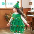 Kids' Holiday Costumes Festive Christmas Tree Costume Set for Girls Easy to Clean Xmas Hat Dress for Performance Cosplay Perfect Holiday Gift Christmas Costumes for Kids. 
