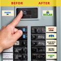 Smart Solar Board Stickers for Home and Office Electric Distribution Board Labels Solar Sticker Label. 