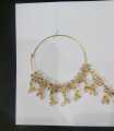 Bridal Nose Ring Nath with Chain. 