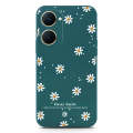 Daisy Smile Design Soft Phone Case - Silica Gel Case - Darkgreen - Vivo Y03t. 