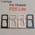 SIM Card Tray Slot For Huawei P20 Pro SIM Tray Holder Micro SD Card Slot Socket Adapter Replacement For Huawei P20 Lite EML-L29. 