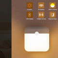 Motion Sensor Led Light USB Rechargeable Square Lamp for Bedroom Kitchen Stair Hallway Wardrobe Cupboard Lighting. 