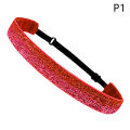 Sparkly Glitter Elastic Headbands Non-Slip Thin Stretch Running Yoga Sport Headband Girls Stretchy Shiny Headbands Gifts YINGRAN. 