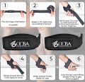 OCBA Wrist Straps Wraps for Weightlifting Heavy Duty Wrist Wraps Cotton Padded Gym Wrist Supports Bodybuilding Powerlifting Fitness Grips One Size Fits All with Thumb Support. 