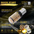 2X 1156 BAU15S LED 3014 144 SMD 7506 1003 1073 Canbus Super Bright Car Brake Reverse Tail Light Bulb High Power. 