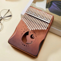 17Keys Kalimba Thumb Piano Solid Wood Veneer Keyboard Musical Instrument Kalimba Finger Piano Gift for Music Lovers. 