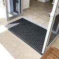 Anti Skid PVC Rubber Hollow Floor Mat for Home/Office/Shop Rainy Season (20x32 Inch)-1.5 X 2.5 Feet Black. 