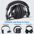 OneOdio A70 Bluetooth Over Ear Headphones with 72H Playtime, Hi-Res Audio, 3.5mm/6.35mm Wired Jack, Soft Memory Earcups for Studio, DJ, Mixing, Computer, Laptop, Tablet, Black. 