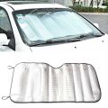 "Universal Front Windshield Sun Shade for All Cars - Silver  AA Enterprises. 