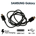 USB Type C To Type C PD Fast Charging Cable- 100% Original Samsung High Speed USB Type C Data Cable For Android Devices super fast, fast charging Cable Compatible with Samsung Galaxy S21/S21+/S20+ Ultra, Note 20/10 Ultra, MacBook Air/Pro,. 