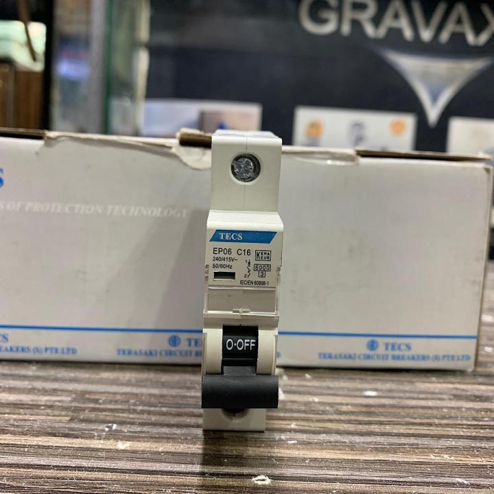 Terasaki TECS 10A 16A 20A 32A 63A 1P Miniature Circuit Breakers MCB TYPE C