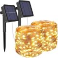 kolpop Solar String Lights Outdoor, Solar Powered Fairy Lights 240 LED 8 Modes Garden Copper Wire Waterproof Decoration Lighting for Tree Patio Christmas Camping Wedding Party Warm White uk import. 