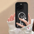 White Matchstick Men Case Compatible For IPhone 15 14 11 12 13 Pro Max 7Plus XR 6s 15 8 6 7 Plus X XS Max SE 2020 Couples Angel Eyes Cover. 