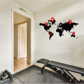 World Map Wall Sticker For Wall for kids | 12x24" World Map Wall Stickers For Living Room Unique Design | Wall Stickers For Kids Learning Classroom | Wall Stickers For Bedroom For Boys, Girls And For Kids. 