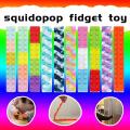 Suction Cup Square Pat Pat Silicone Sheet Squidopop Fidget Toy Children Stress Relief Squeeze Toy Antistress Soft Squishy toy. 