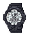 Go bold and confident with a strikingly straightforward G Shock in high-contrast black and white-GA-700WD-1ADR. 