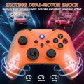 Wireless Controller for Xbox One, PC Game Controller Compatible with Microsoft Xbox One/Xbox One X/One S/Xbox Series S/X Gamepad Support Turbo/3.5mm Headphone Jack/Macro Functions (Orange). 