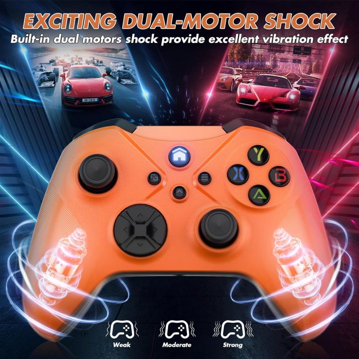 Wireless%20Controller%20for%20Xbox%20One,%20PC%20Game%20Controller%20Compatible%20with%20Microsoft%20Xbox%20One/Xbox%20One%20X/One%20S/Xbox%20Series%20S/X%20Gamepad%20Support%20Turbo/3.5mm%20Headphone%20Jack/Macro%20Functions%20(Orange)%20-%20Image%207