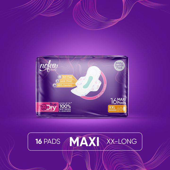 NoFea%20Eazy%20Napkin/Sanitary%20Pad%20Maxi%20XXL%2016%20Pack%20-%20Image%202