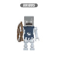 10pcs/set Minecraft Figures Building Zombie Villager Skeleton Pillager Blocks Bricks For Children Gift Toys X0324. 