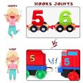 Digital Wooden Puzzle Train Toys for Kids Set |  Number for Kids Learning Educational Toys for 2 Years Old. 