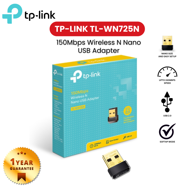 TP-LINK TL-WN725N 150Mbps Wireless N Nano USB Adapter WIFI Receiver ...