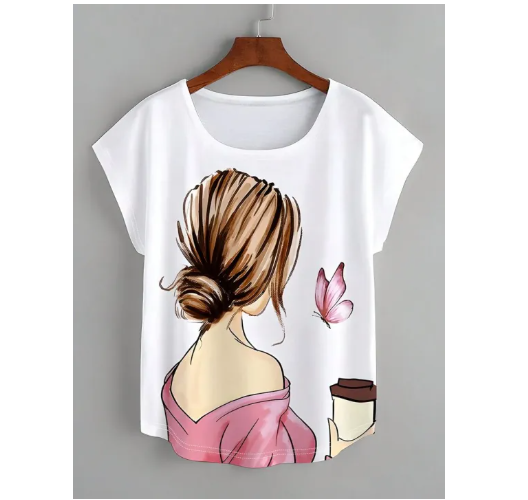 Rawalpindi Garments Stylish printed T-shirt for girls