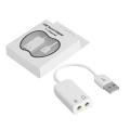 USB 2.0 Virtual 7.1 Channel External USB Audio Sound Card Adapter Sound Cards For Laptop PC With Cable 18.5cm. 