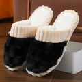 New Thick Bottom for Couples Autumn and Winter Indoor Home Furnishings Plush Cotton Slippers. 