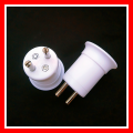 2Pcs B22 LED Light Male Sochet Base Type to AC Power 220V EU Plug Lamp Holder Bulb Adapter Converter. 