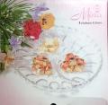 Isfahan Glass Mina 3 Compartment Serving Tray. 
